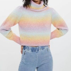 Generation Love Effie Sweater in rainbow space dye